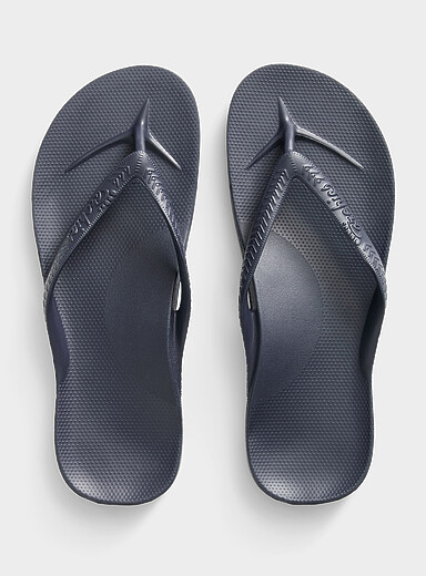 Archies Navy/Midnight Blue Arch support beach sandals Men for men
