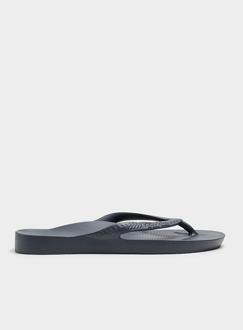 Archies: La sandale de plage avec support de la vo&ucirc;te plantaire Homme Vert fonc&eacute; - Mousse pour homme