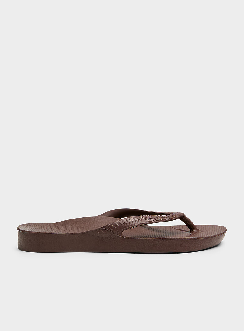 Archies: La sandale de plage avec support de la vo&ucirc;te plantaire Femme Blanc pour femme