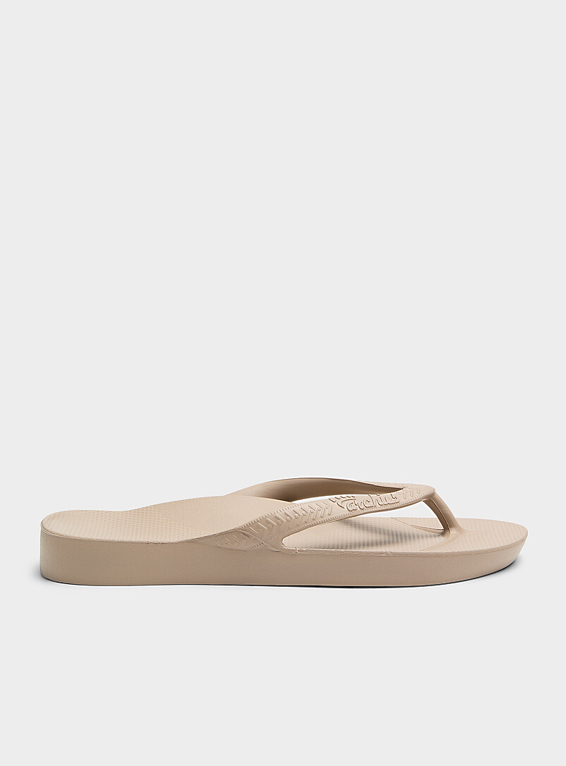 Archies Brown Arch support flip-flops Women for women