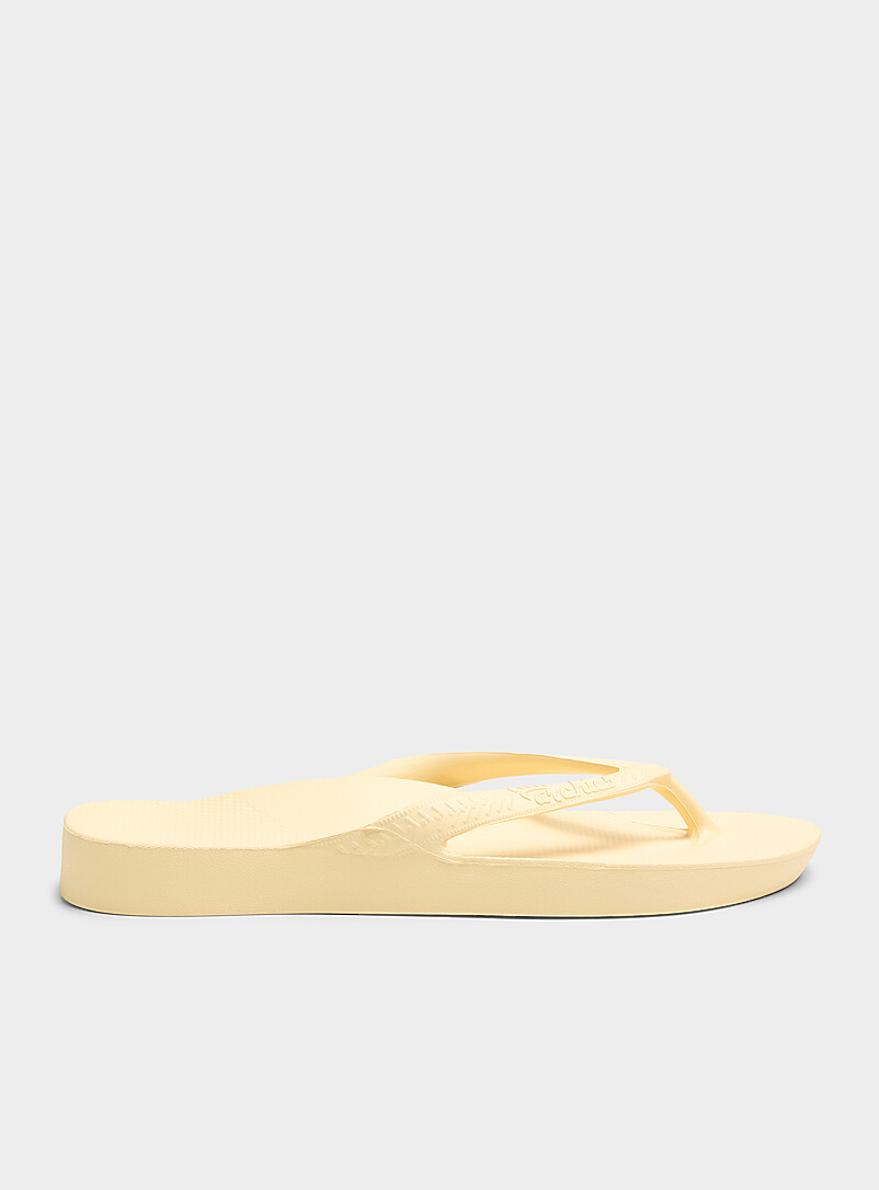 Archies: La sandale de plage avec support de la vo&ucirc;te plantaire Femme Blanc pour femme