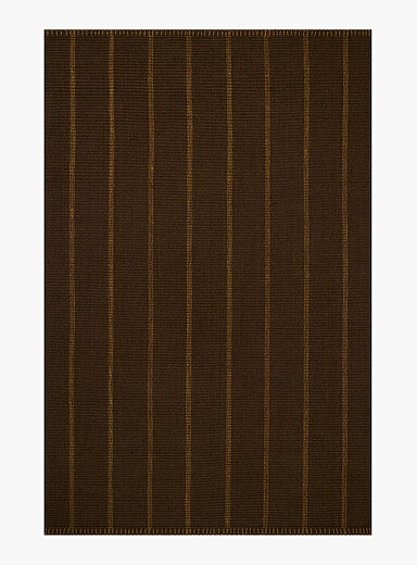 Loloi: Le tapis d'int&eacute;rieur en laine Harlan Voir nos formats offerts Brun &agrave; motifs