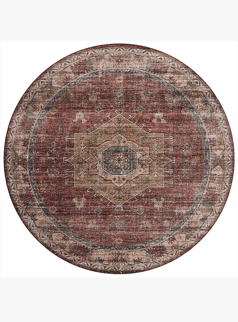 Anniston round rug Machine washable 182 cm product image (primary)