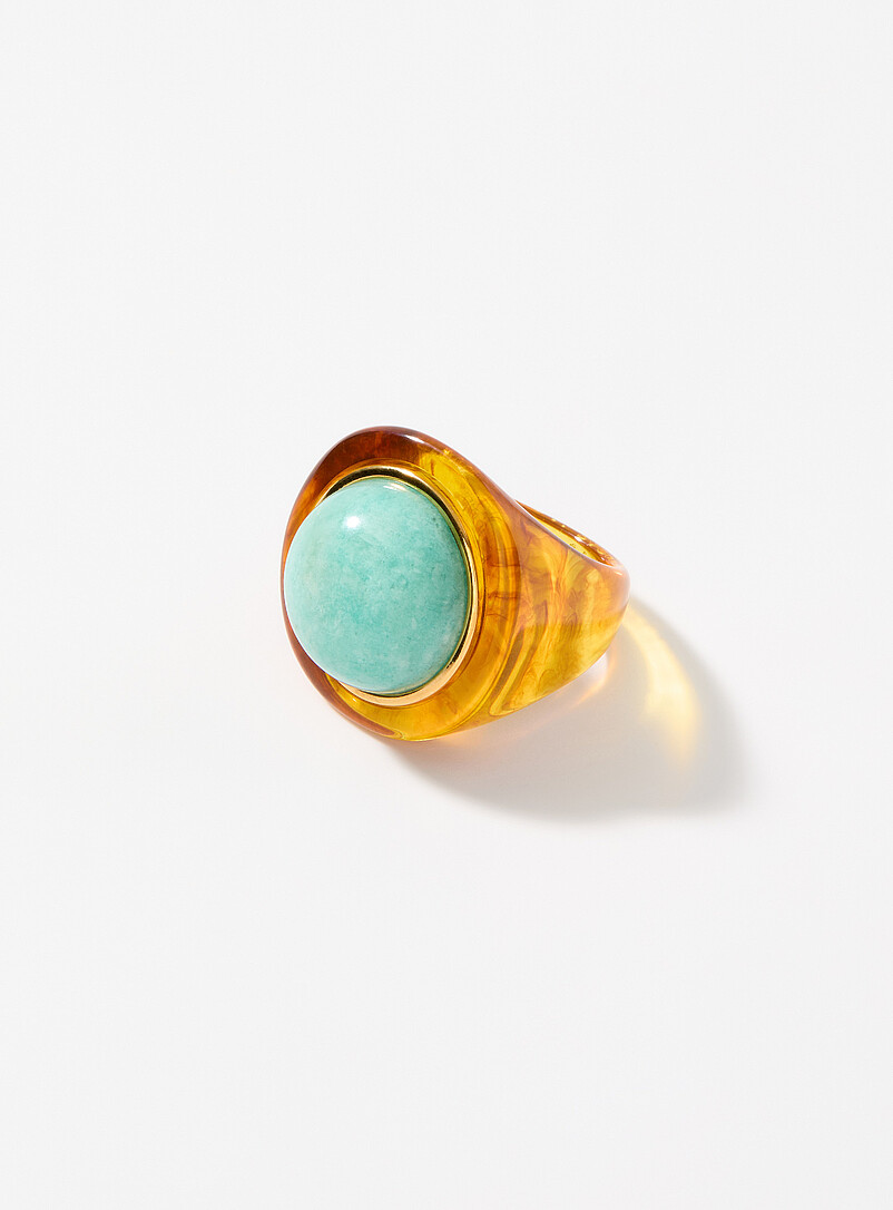 Amazonite round ring product image (primary)