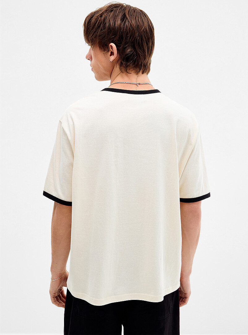Djab: Le t-shirt <i>ringer</i> Sex Pistols <b>Importation de S&eacute;oul</b> Noir pour homme
