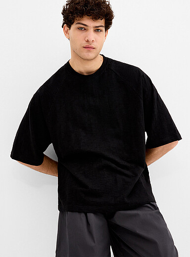 Slub jersey raglan T-shirt <b>Imported from Seoul</b>