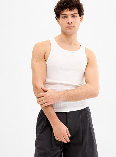 Ribbed-block tank <b>Imported from Seoul</b>