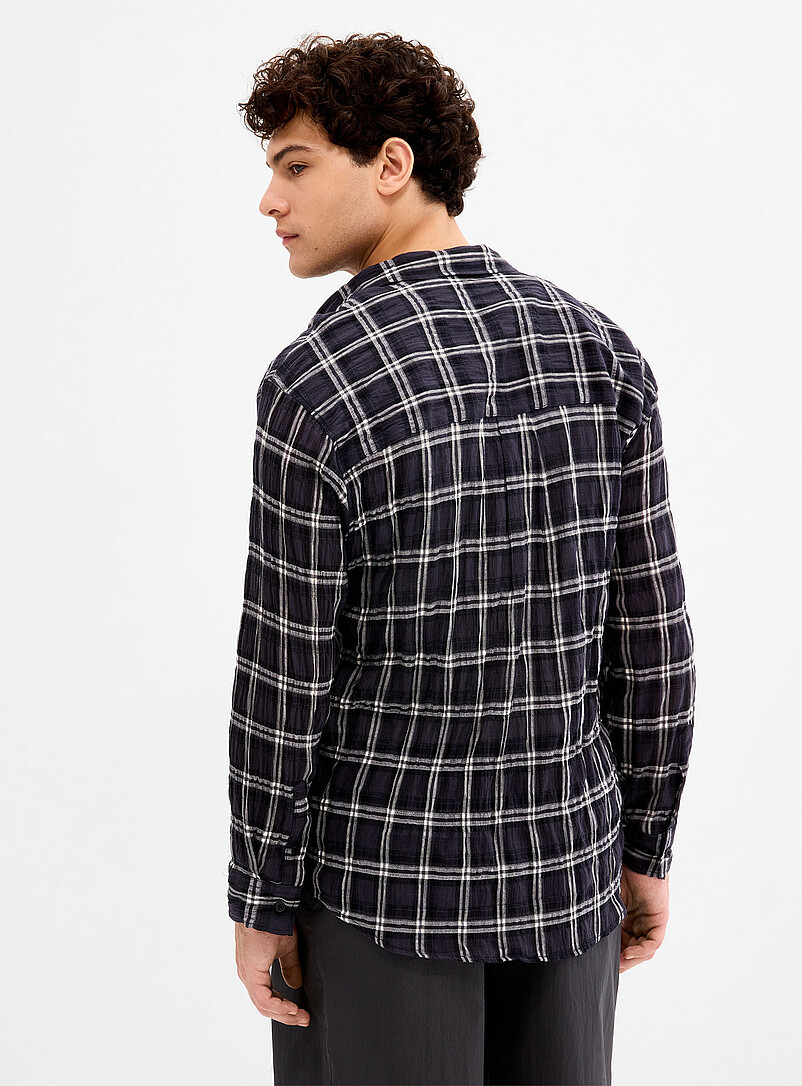 Windowpane check lightweight shirt Imported from Seoul product image 3