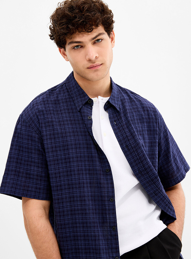 Lightweight mini-check shirt Imported from Seoul product image 2