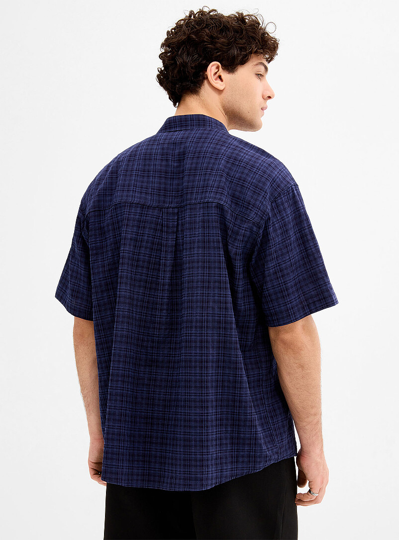 Lightweight mini-check shirt Imported from Seoul product image 3