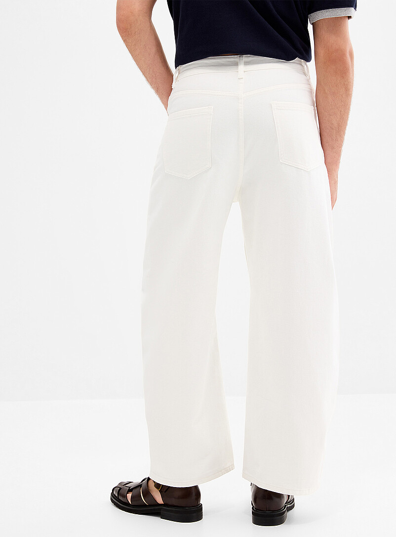 Minimalist white jean Loose fit Imported from Seoul product image 3