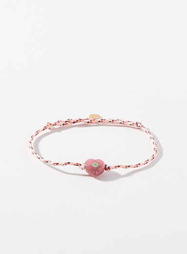 Le bracelet bille de verre color&eacute;e