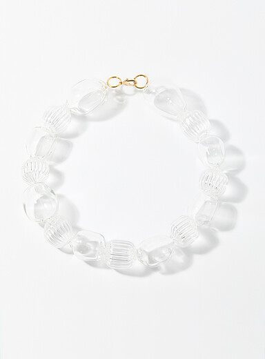 Le collier bulles de verre
