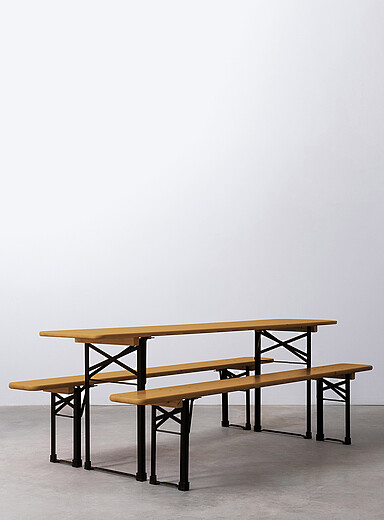 The Original outdoor table and bench set