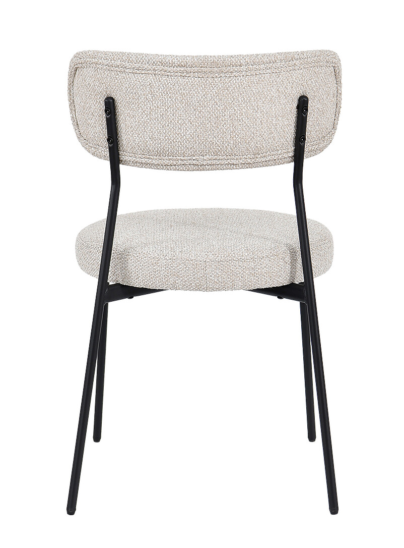 Bouclé texture dining room chairs Set of 2 product image 3