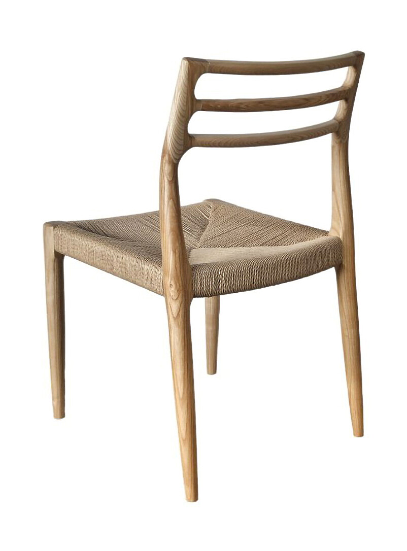 Java cord and ash wood chairs Set of 2 product image 3