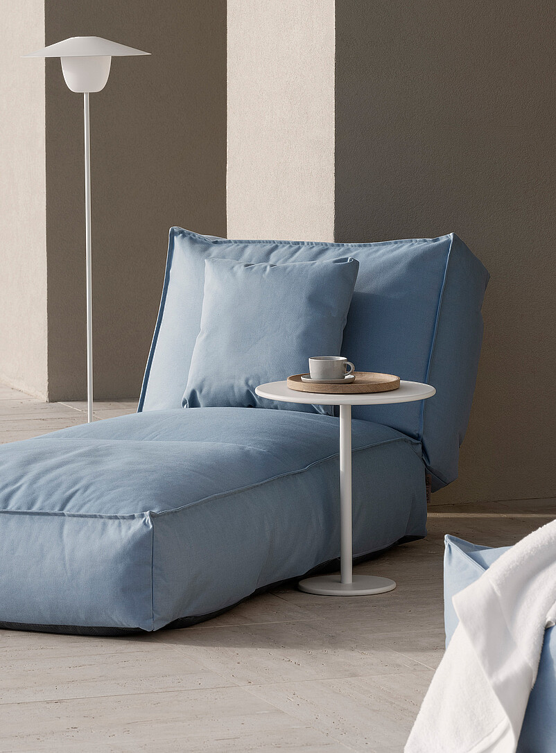 Blomus White Stay steel outdoor side table