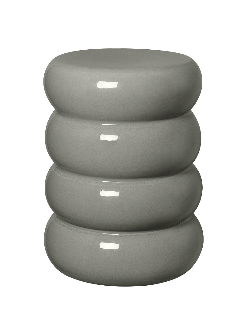 Toru wavy ceramic side table product image (primary)