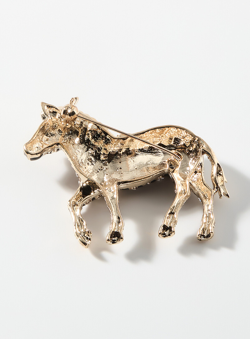 Shimmery zebra brooch product image 2