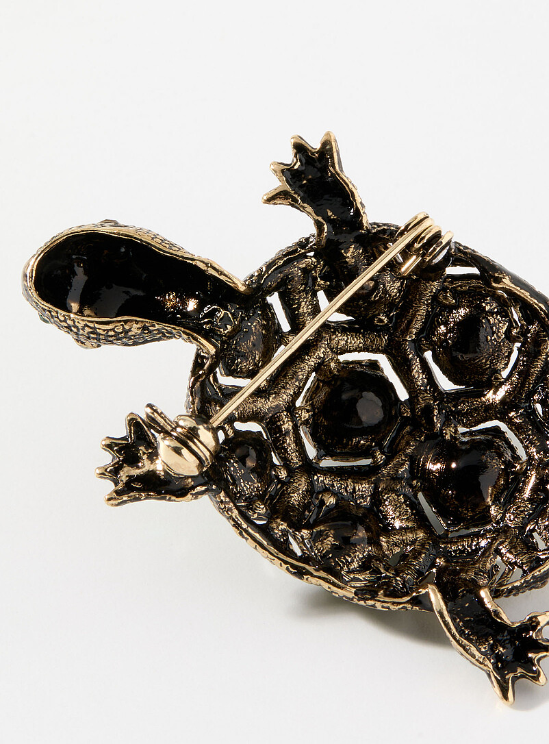 Shimmery tortoise brooch product image 2