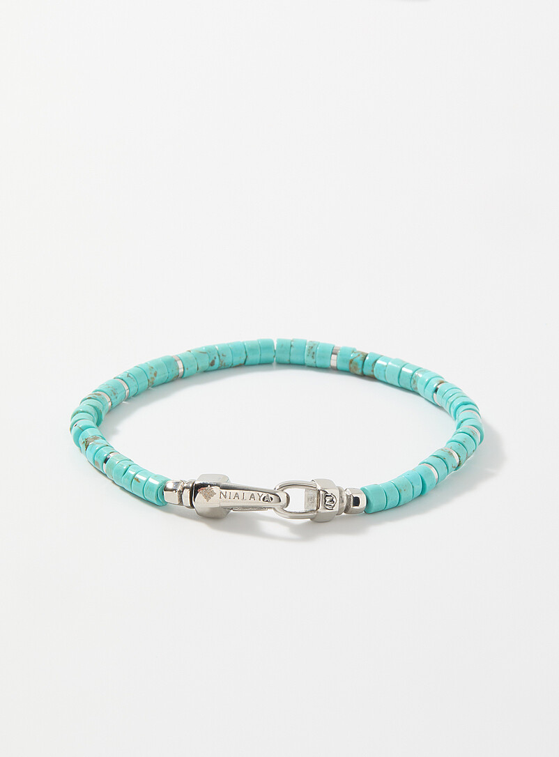 Turquoise disc bracelet product image (primary)
