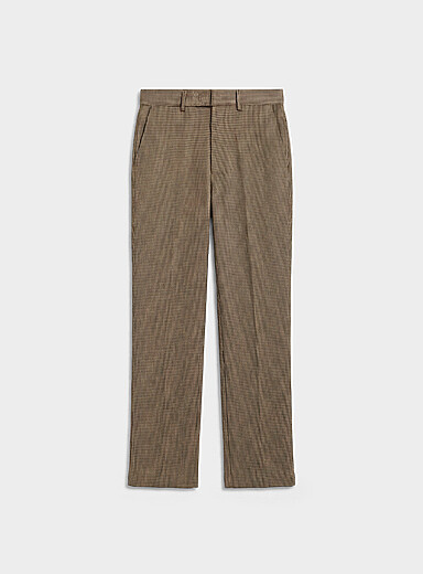 Houndstooth straight pant <b>Fit: Straight leg, mid rise</b>