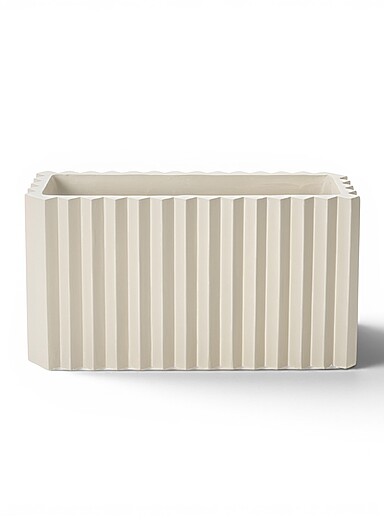 Le cache-pot int&eacute;rieur/ext&eacute;rieur rectangulaire Zigzag