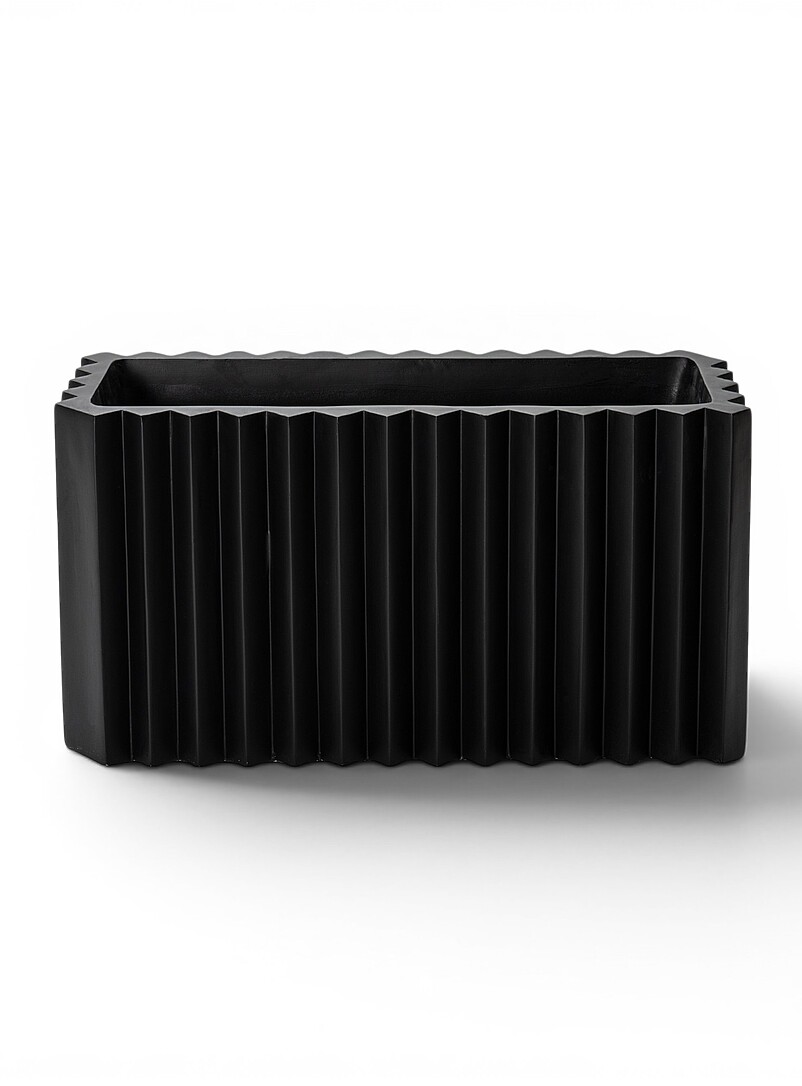 Zigzag Rectangular Indoor/outdoor Planter