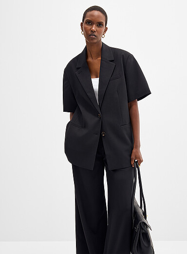 2NDDAY Black Hanzo long short-sleeve jacket for women