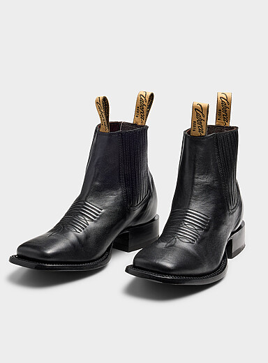 Caborca Black Gahan Western Chelsea boots Men for men