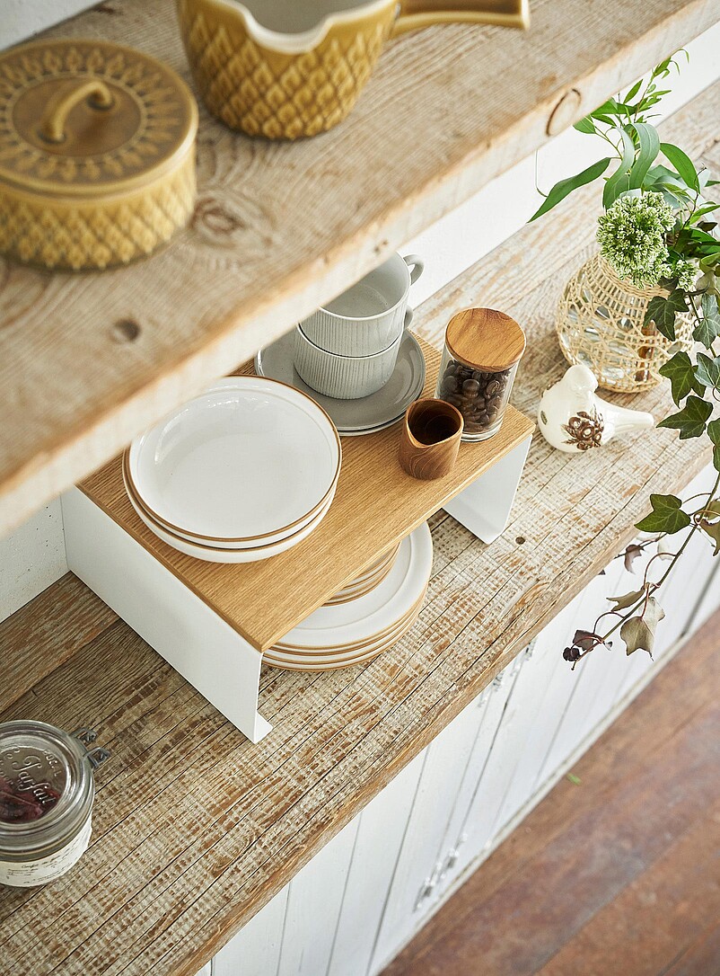 Stackable steel and wood shelf product image 3