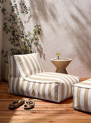 Santorini striped pear chair Indoor and outdoor