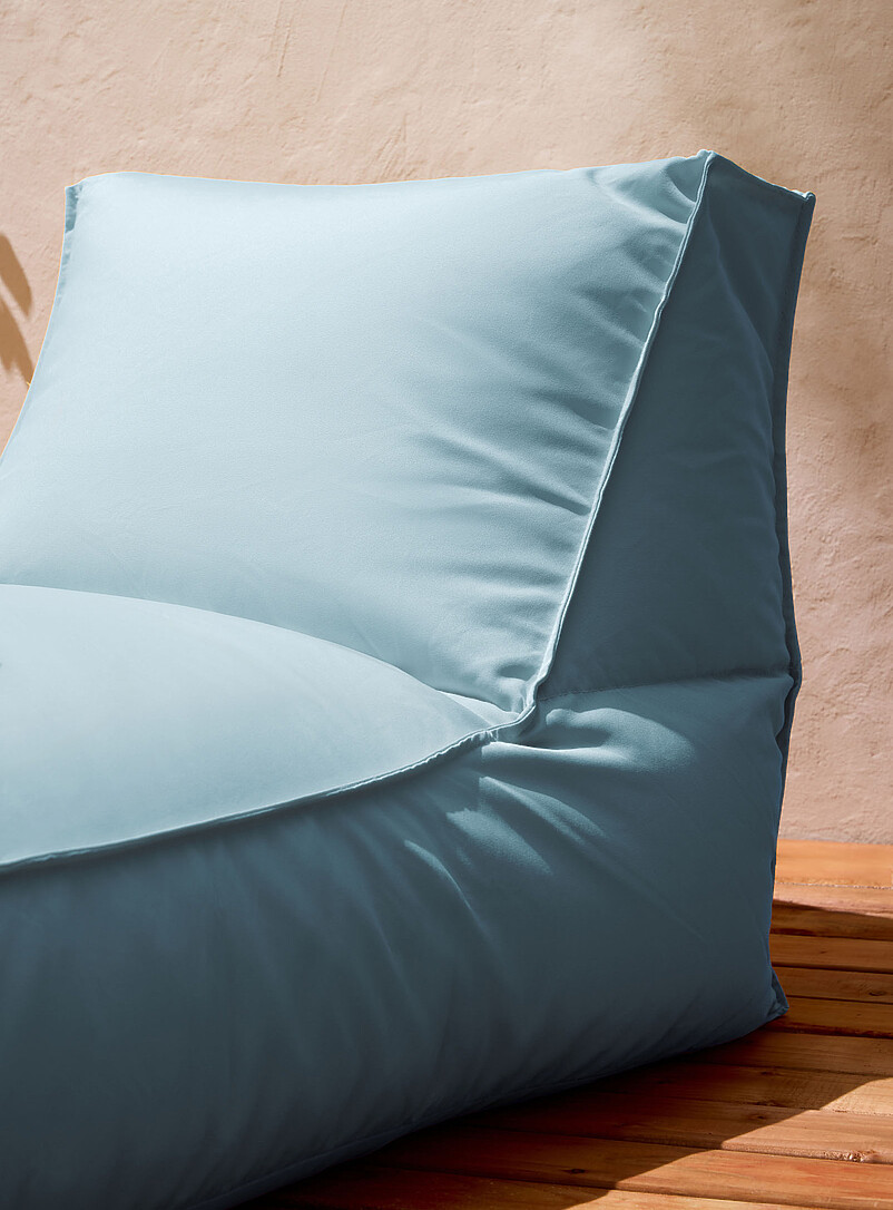 Simons Maison: Le fauteuil poire Alpine Int&eacute;rieur et ext&eacute;rieur Bleu p&acirc;le - Bleu ciel