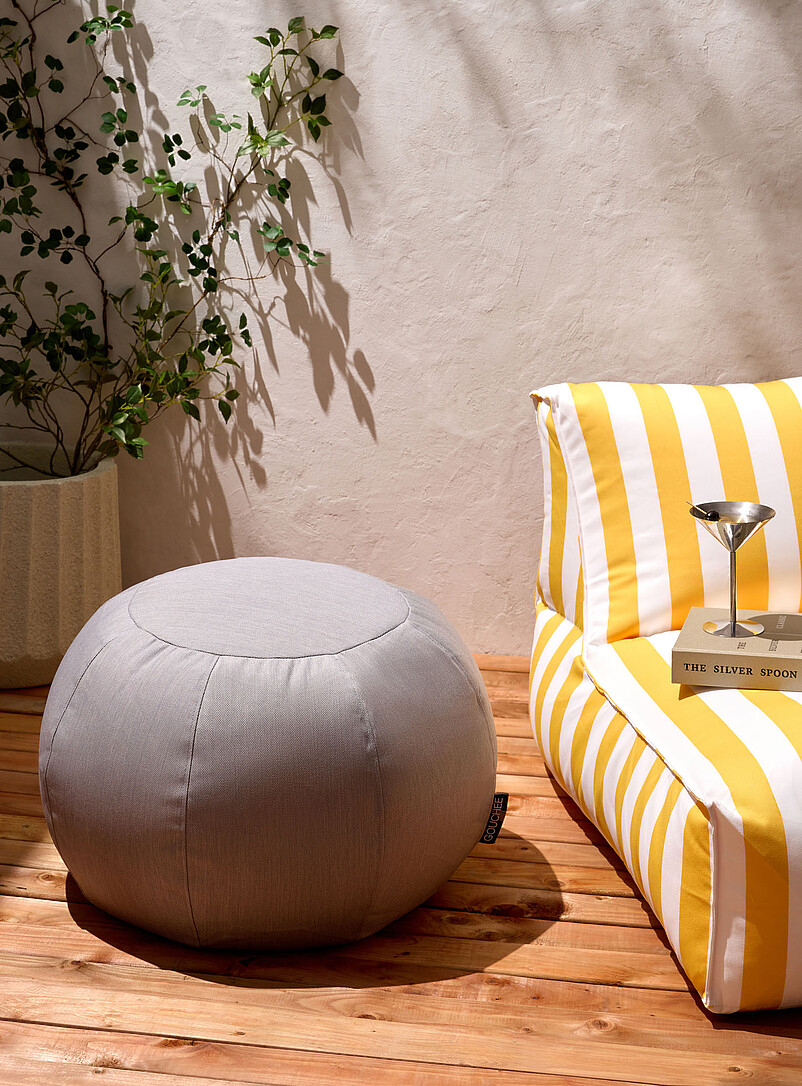 Talea Round Pouf Indoor And Outdoor