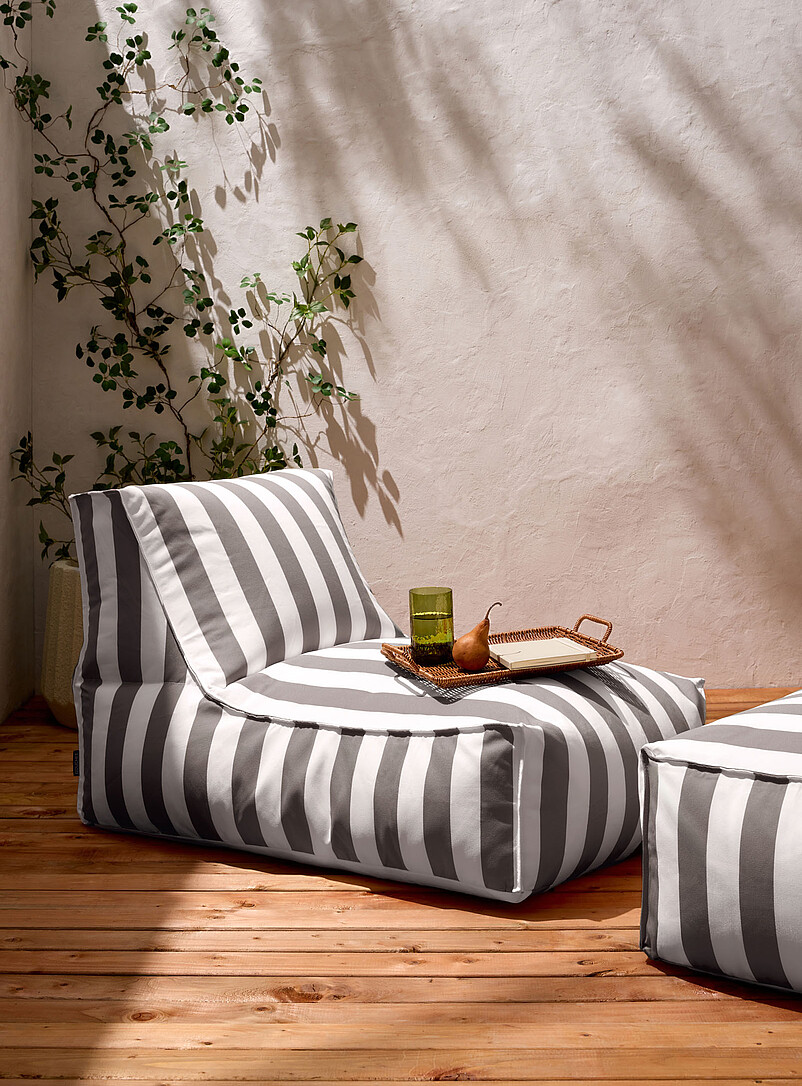 Santorini Striped Pear Chair Indoor And Outdoor