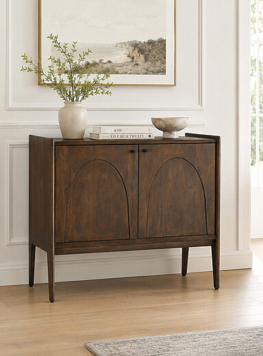 Aura two-door mango wood cabinet 43"