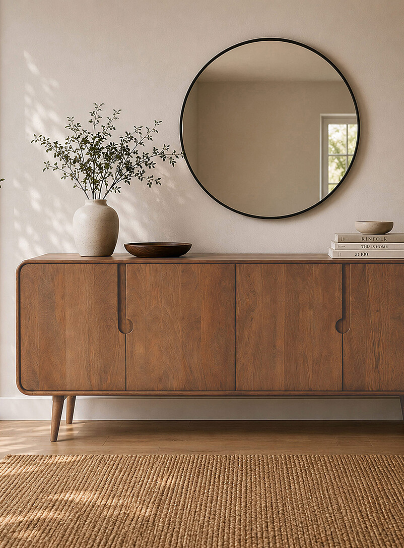 Maeve recessed design sideboard 71