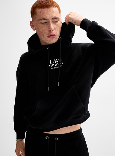 Core Diagonal terry-lined hoodie <b>Oversized fit</b>
