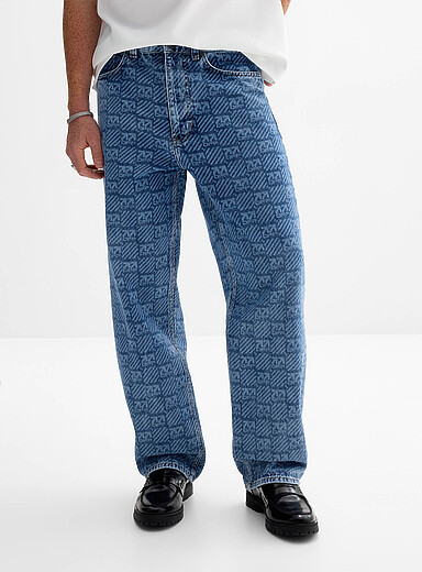Monogram all-over print jean Relaxed fit