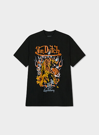 Le t-shirt tigre et fleurs <b>Coupe ample</b>