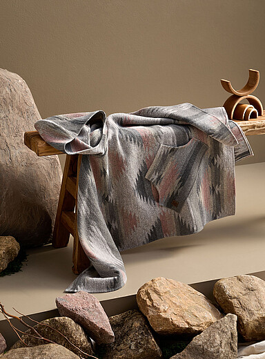 Dusty Rose children's poncho