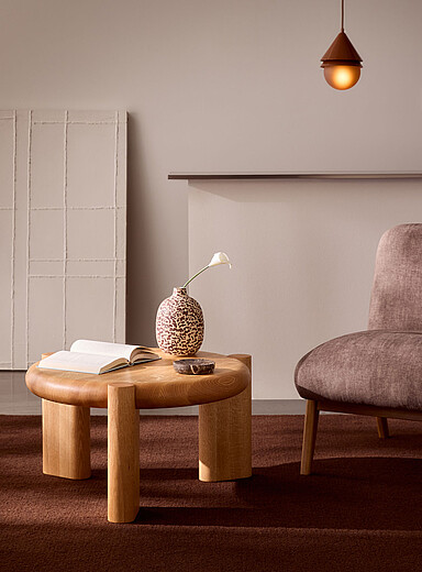Red oak coffee table