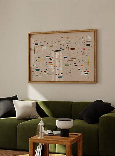 La toile abstraite Accumulation par Seb Moran Voir les formats offerts