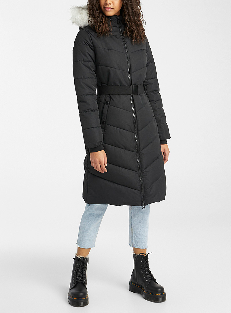 Capri long belted puffer | Noize | Women's Quilted and Down Coats Fall ...