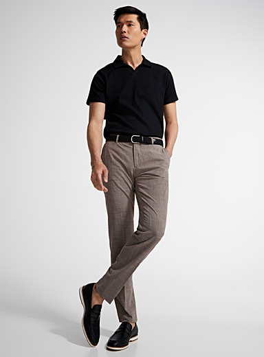 Stretch check pant Slim fit | Bertini | Shop Men's Dress Pants | Simons