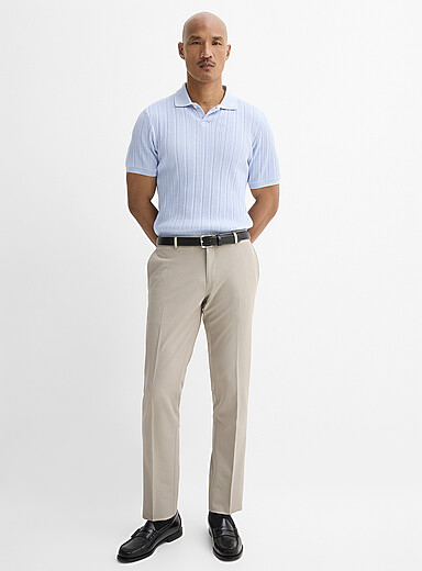 Le pantalon lavable twill l&eacute;ger <b>Coupe &eacute;troite</b>