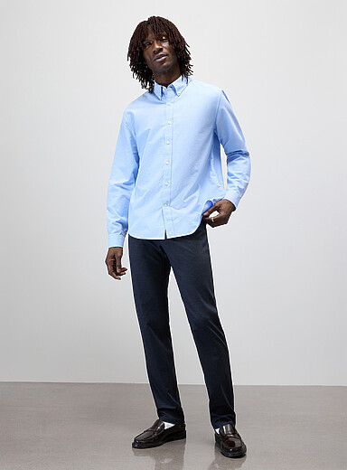 Bertini Charcoal Semi-plain 5-pocket pant for men