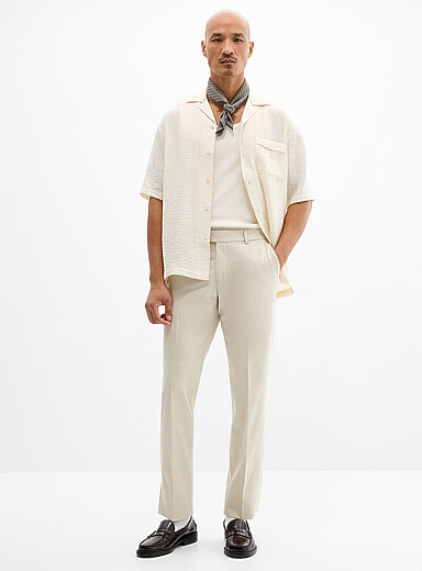 Le pantalon confort twill uni