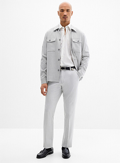 Le pantalon confort twill uni