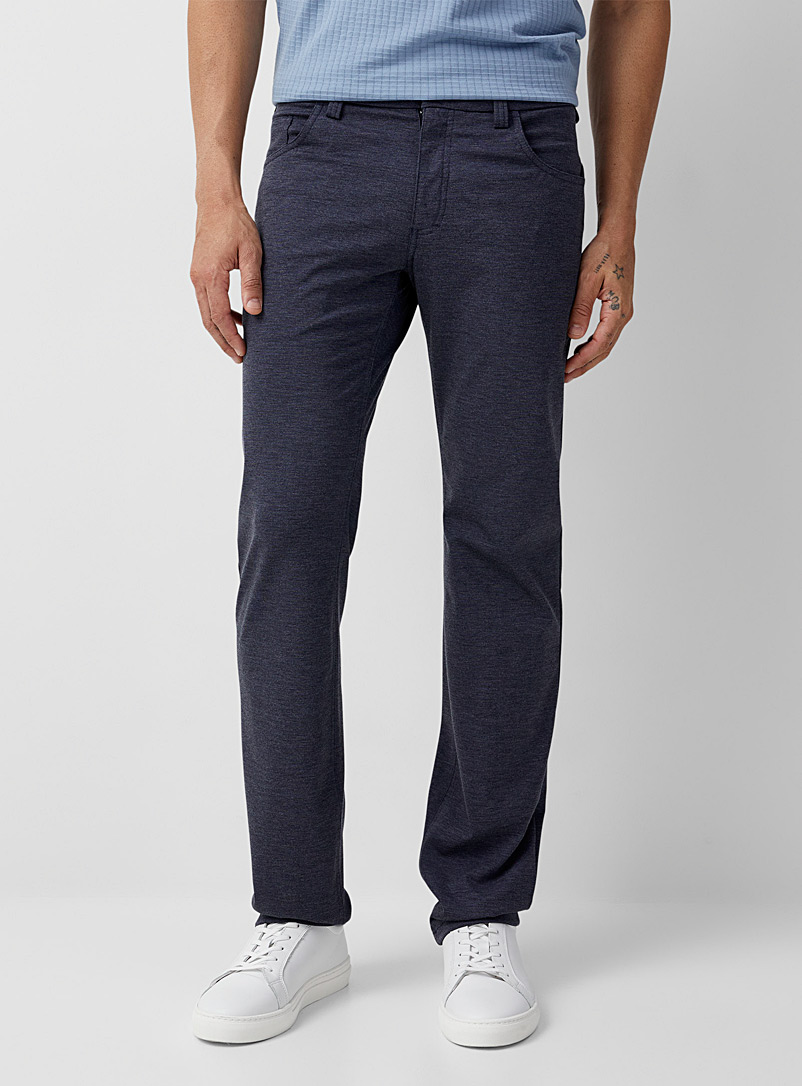 Chambray knit 5-pocket pant Slim fit 